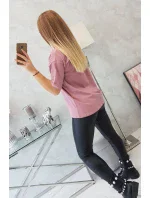 Tmavo ružová blúzka s potlačou Magic Tmavo ružová blúzka s potlačou Magic