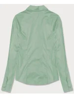 Svetlo zelená klasická dámska košeľa (HH039-39) Svetlo zelená klasická dámska košeľa (HH039-39)