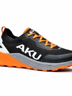 Aku pánska outdoorová treková obuv Aira pohodlná turistická čierna sivá oranžová
