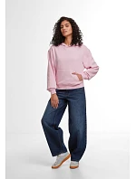 Build your Brand BY 444 Dámska mikina s kapucňou v oversize strihu „Loose Fit“ 56.0444 šedá melírovaná
