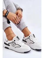 Damskie Sportowe Buty Big Star LL274440 Biało-Czarne