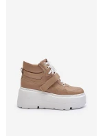Zazoo 3450 Dámske kožené tenisky Beige Zazoo 3450 Dámske kožené tenisky Beige