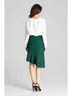 Dámska sukňa L065 tmavo zelená - Lenitif