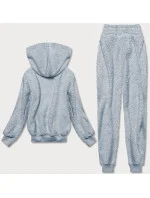 Teplý blankytný teplákový dámsky komplet (YP-1104) Teplý blankytný teplákový dámsky komplet (YP-1104)