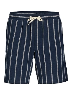Jack&Jones pánske pruhované šortky JPSTJAIDEN COBA STRIPE JOG SHORTS REG SN SN 12274413 SKY CAPTAIN/STRIPES