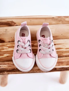 Dziecięce Materiałowe Trampki BIG STAR KK374052 Różowe