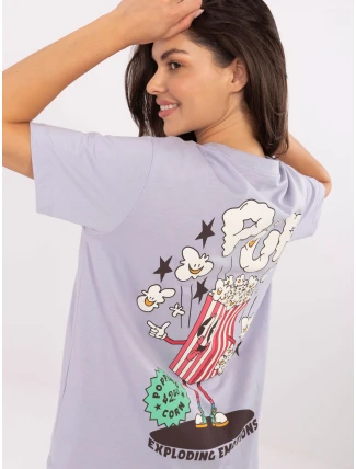 Tričko D12022AI02645S svetlo fialové