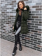 Dámska prešívaná zimná bunda LELISIA zelená FashionStreet TY4029