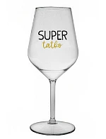SUPER DAD - priehľadný nerozbitný pohár na víno 470 ml