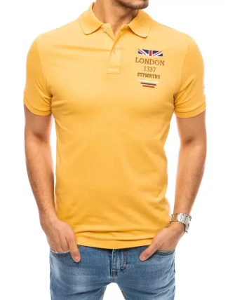 FashionStreet žltá vyšívaná polokošeľa PX0435
