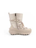 Lee Cooper dámske zimné športové topánky zimné trekkingové zateplené béžové prírodné kožené dámske