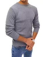 Pánsky sivý sveter FashionStreet WX1714 Pánsky sivý sveter FashionStreet WX1714