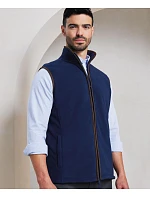 Premier PR 803 Pánska fleecová vesta „Artisan“ 39.0803 tmavomodrá/hnedá