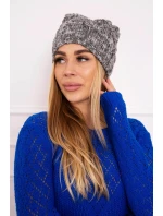 Fleecová čiapka Roksana K209 tmavo šedá
