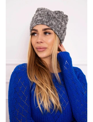 Fleecová čiapka Roksana K209 tmavo šedá