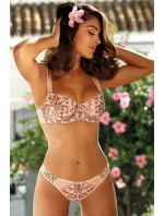 Dámske zvodné tangá V-9518 púder ružová - Axami