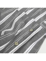 Šedé bavlnené šaty (345ART)