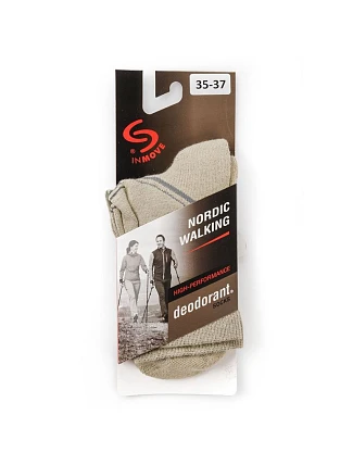 NORDIC WALKING SOCKS DEODRANT béžové