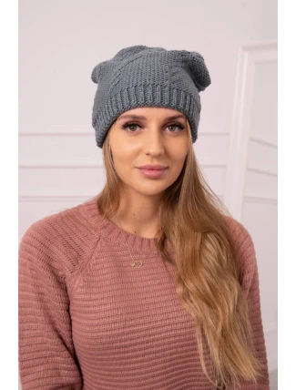 Dámska čiapka Lorena K377 tmavo šedá