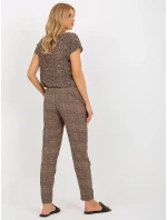 Nohavice D73770M61869I hnedé