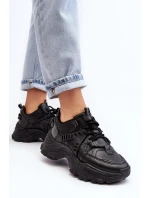 Robustné dámske športové tenisky Black Toderus