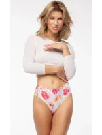 Klasické bielo-červené nohavičky Peony Simple - Julimex