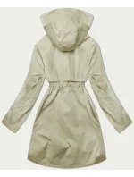 Béžový dámsky kabát s kapucňou Glakate (LU98022#) Béžový dámsky kabát s kapucňou Glakate (LU98022#)