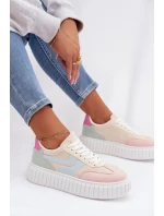 Dámské tenisky na platformě z eko semiše vícebarevné Cadrina