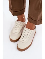 Dámske tenisky z eko kože Big Star TT274311 light beige Dámske tenisky z eko kože Big Star TT274311 light beige