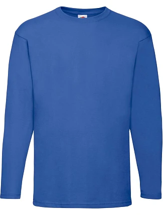Fruit of the Loom Valueweight T LSL Tričko s dlhým rukávom 16.1038 kráľovská modrá