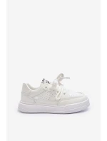 Damskie Sneakersy Eko Skórzane Białe Avanalis