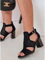 Dámske sandále na podpätku AMIRIA black FashionStreet ZY0806 Dámske sandále na podpätku AMIRIA black FashionStreet ZY0806