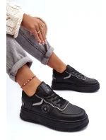 Damskie Buty Sportowe Sneakersy Big Star MM274232 Czarne