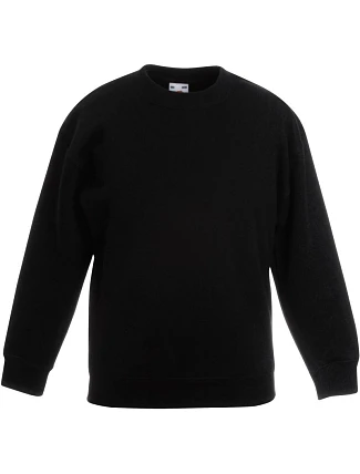 Fruit of the Loom Classic Kids Set-In Sweat Detská mikina 16.2041 čierna