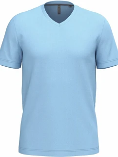 Kariban K 357 Pánske tričko s výstrihom do V 20.K357 sky blue
