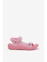 Dámske sandále na zips Material Dry Lee Cooper LCW-25-34-3561L Pink Dámske sandále na zips Material Dry Lee Cooper LCW-25-34-3561L Pink