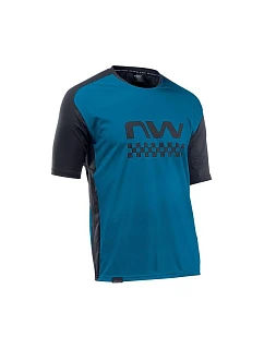 Cyklistické tričko NORTHWAVE Edge Jersey Short Sleeve – modré/čierne