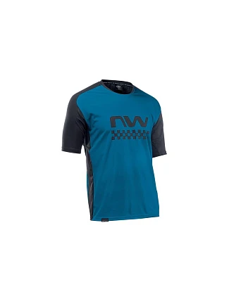 Cyklistické tričko NORTHWAVE Edge Jersey Short Sleeve – modré/čierne Cyklistické tričko NORTHWAVE Edge Jersey Short Sleeve – modré/čierne