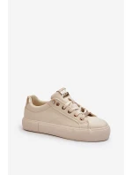 Damskie Sneakersy Big Star NN274210 Beżowe
