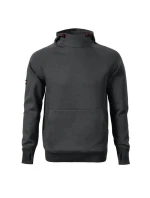 Pánska mikina s kapucňou MLI-W4394 Tmavo šedá - Rimeck