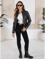 Dámska kožená bunda ramones black FashionStreet TY5205