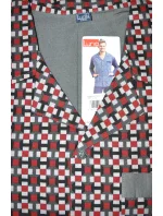 Luna 797 dlhé/r 3XL pánske pyžamo bez zipsu