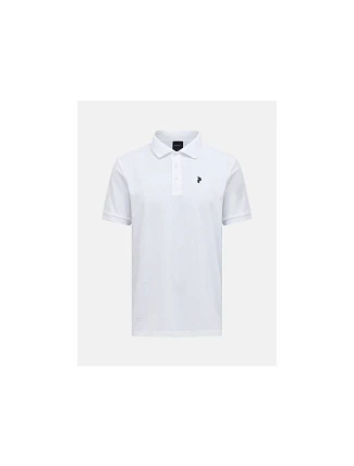 Pánske tričko PEAK PERFORMANCE M Vespar Polo, biela farba Pánske tričko PEAK PERFORMANCE M Vespar Polo, biela farba
