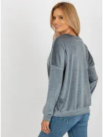 Mikina RV BL 8441.07P šedá modrá