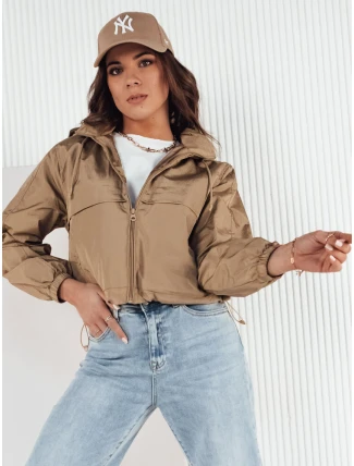 Dámska prechodná bunda s kapucňou GRAUS béžová FashionStreet TY4221 Dámska prechodná bunda s kapucňou GRAUS béžová FashionStreet TY4221
