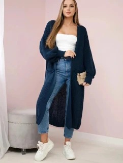Dámsky dlhý sveter IT-8 Tmavomodrá - K-Fashion