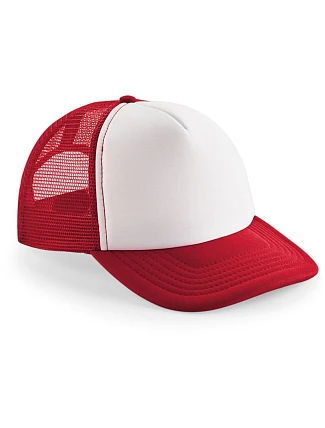 Beechfield B 645B Detská 5-panelová sieťovaná čiapka s kšiltom 53.645B classic red/white