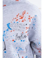 Izolovaná sada s farebnou potlačou sivá