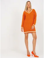 Dámsky sveter LC SW 8023 tmavo oranžový Dámsky sveter LC SW 8023 tmavo oranžový