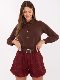 Šortky MI SN 122408.57 bordové